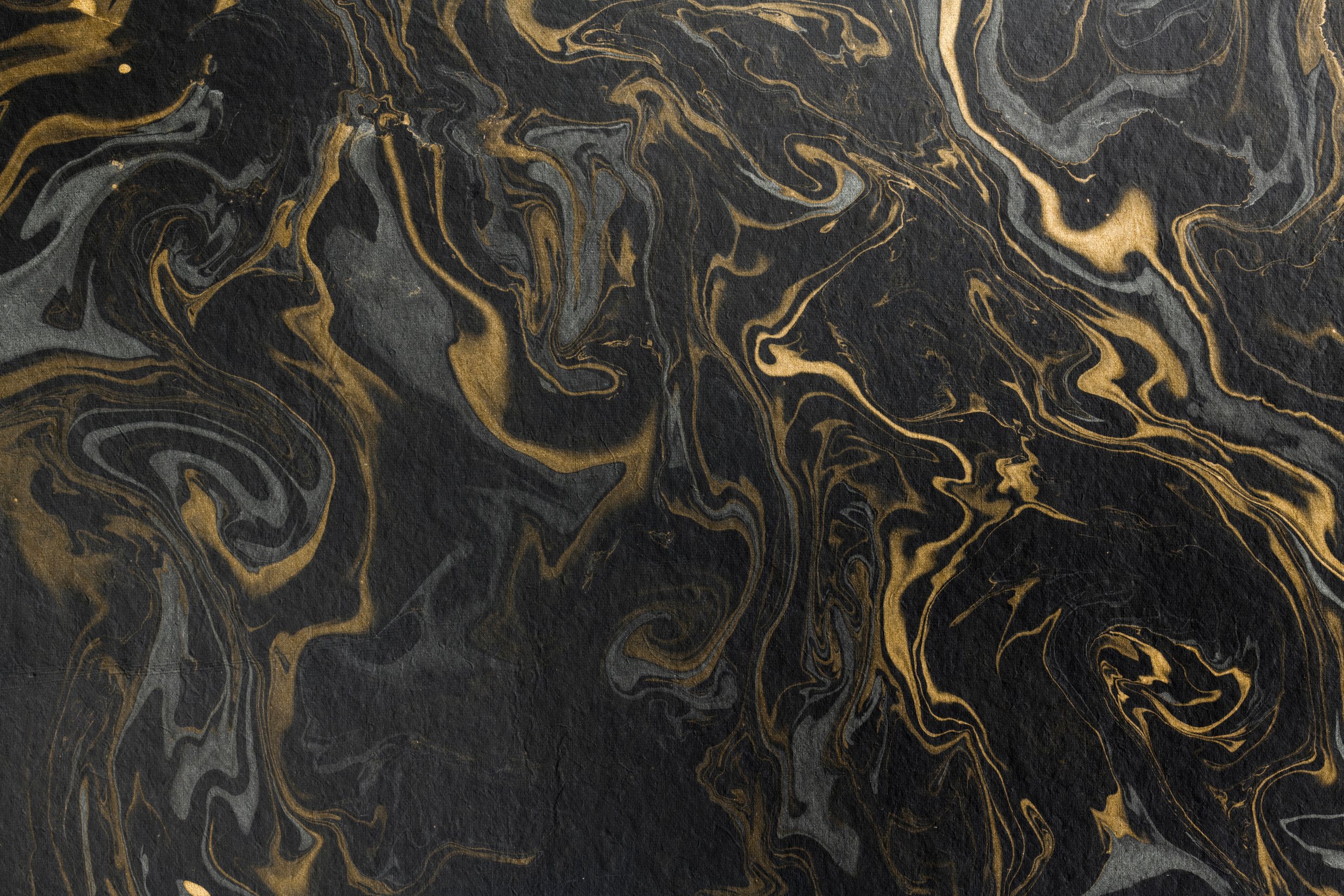 marble ink paper texture black grey gold