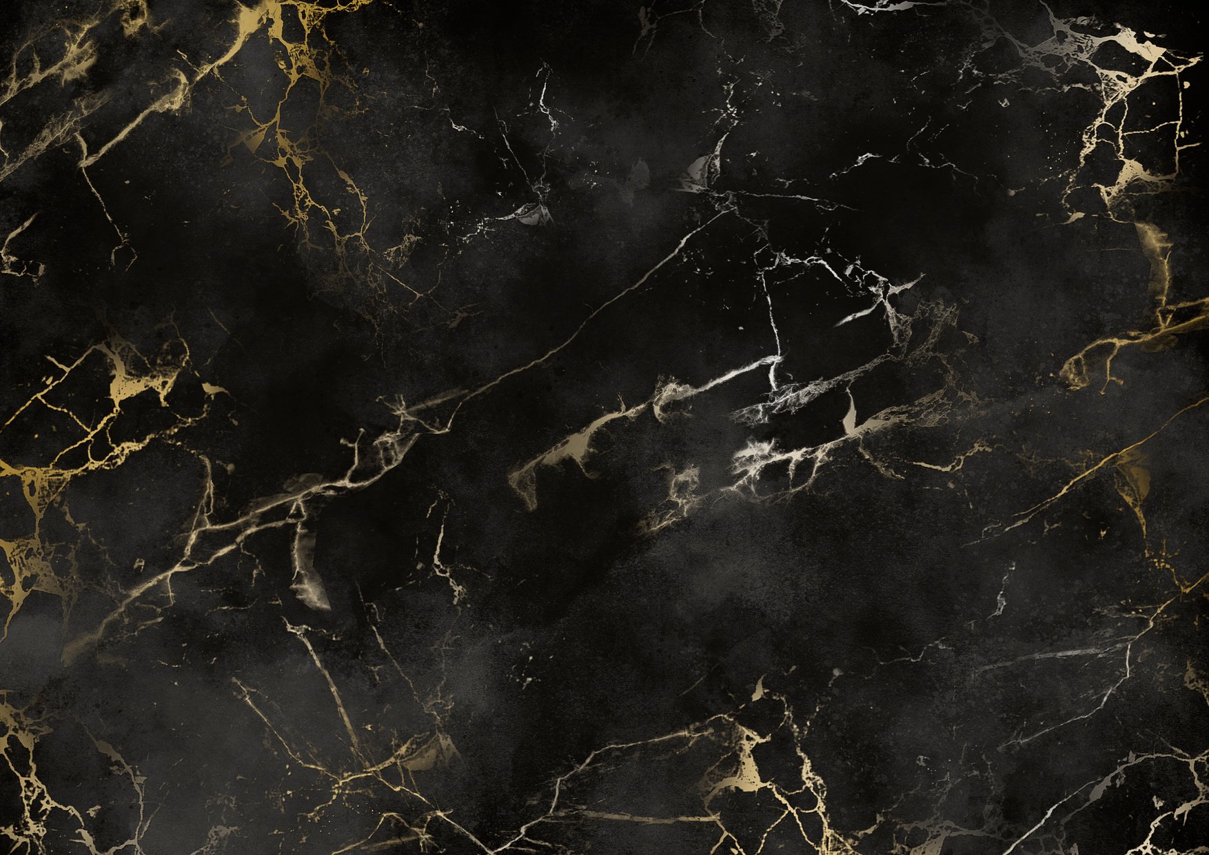 Black and Gold Marble Textured Background